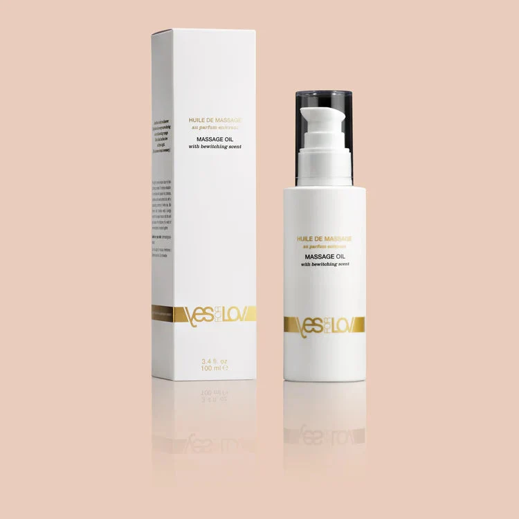 Huile de massage sensuelle au parfum enivrant reconditionné disponible sur Rejouis | Dero