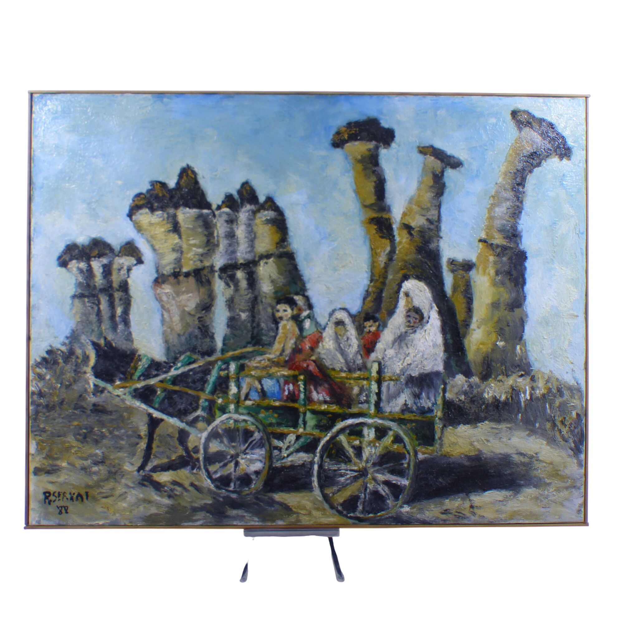 Acheter Huile sur toile /1988 - Signée R.Servat Bon état - 23,00 € Huile sur toile /1988 - Signée R.Servat Bon état reconditionné disponible sur Label Emmaüs