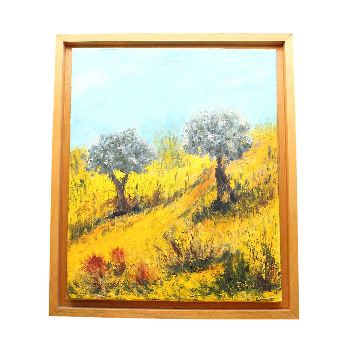 Huile sur toile "les sentinelles de la garrigue" Bon état - 48,00 € Huile sur toile "les sentinelles de la garrigue" Bon état reconditionné disponible sur Label Emmaüs
