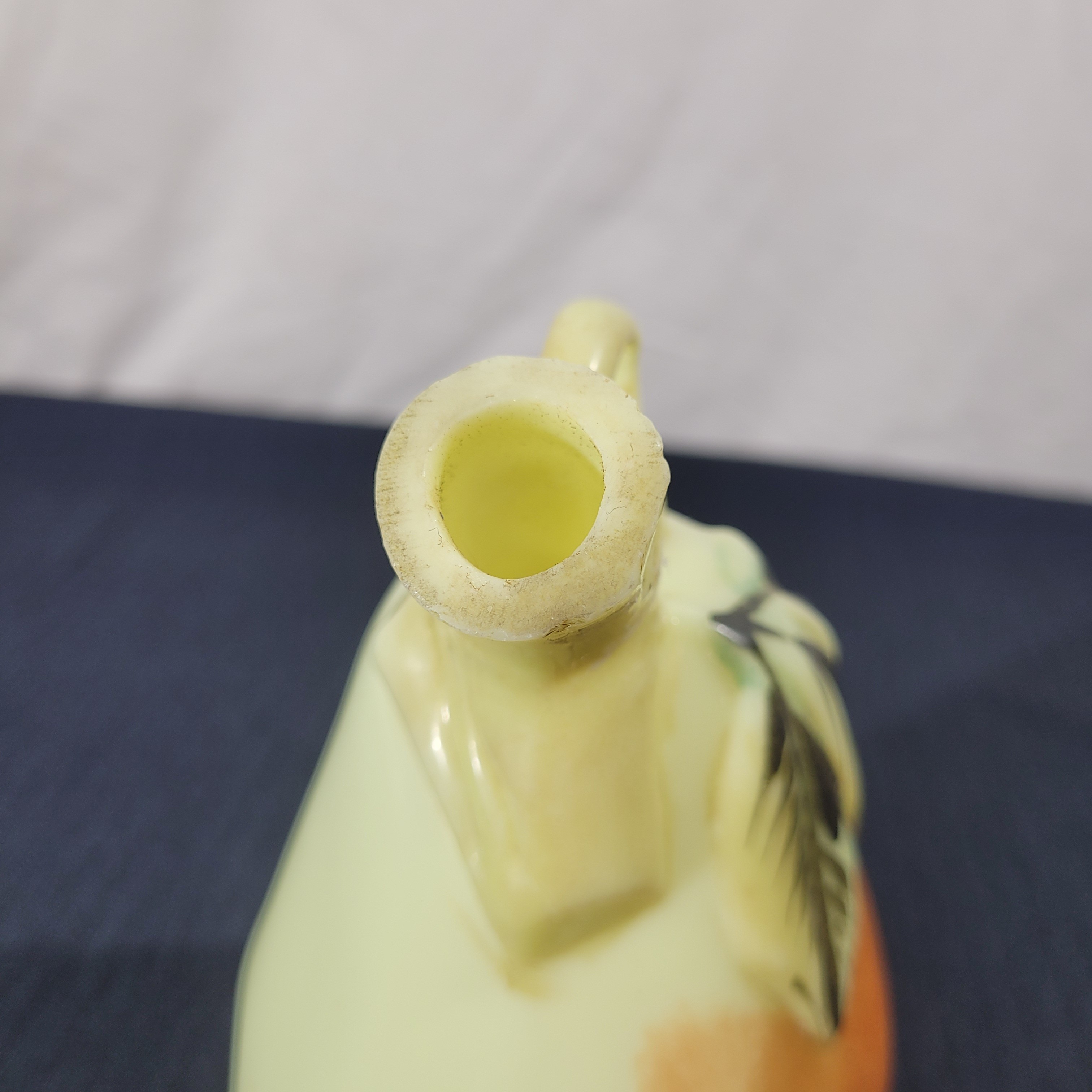 Voir photo 6 de Huilier "poire" en opaline jaune OURALINE - XIXe siècle Huilier "poire" en opaline jaune OURALINE - XIXe siècle Très bon état reconditionné photo 6