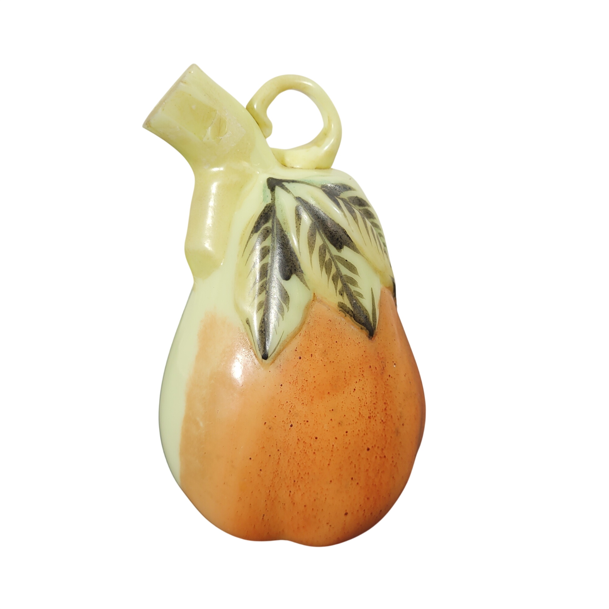 Huilier "poire" en opaline jaune OURALINE - XIXe siècle Très bon état - 40,00 € Huilier "poire" en opaline jaune OURALINE - XIXe siècle Très bon état reconditionné disponible sur Label Emmaüs