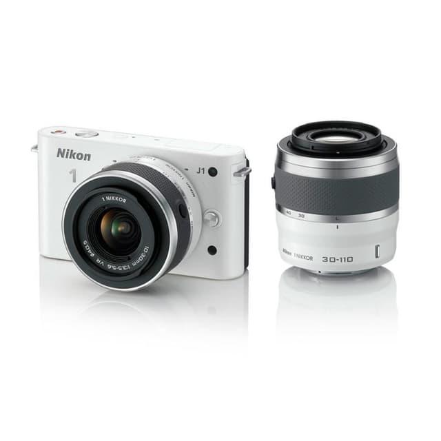 Hybride - Nikon 1 J1 - Blanc + objectif Nikon Nikkor 30-110mm f/3.5-5.6 Reconditionné - 170,00 € Hybride - Nikon 1 J1 - Blanc + objectif Nikon Nikkor 30-110mm f/3.5-5.6 Reconditionné Nikon reconditionné disponible sur Backmarket