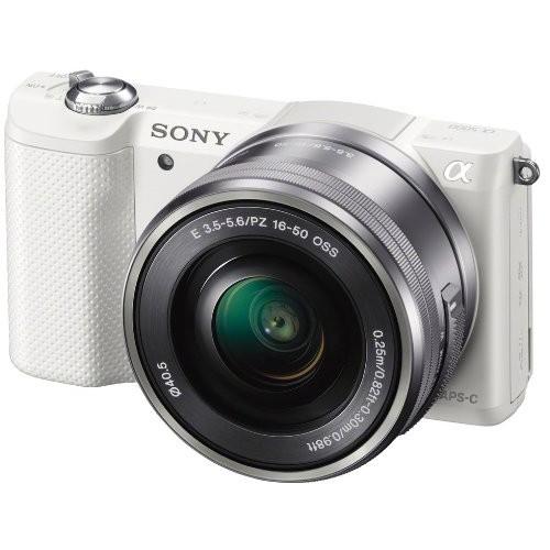 Hybride Sony A5000 blanc + Objectif 16-50 mm État correct Sony reconditionné disponible sur Fnac