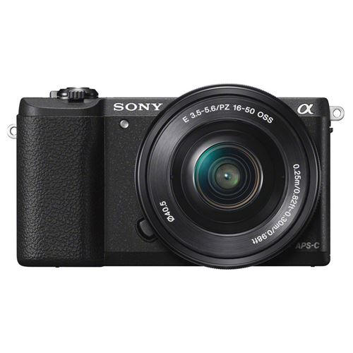 Hybride Sony Alpha 5100 Noir + Objectif E 16-50 mm f/3.5-5.6 PZ OSS État correct Sony reconditionné disponible sur Fnac