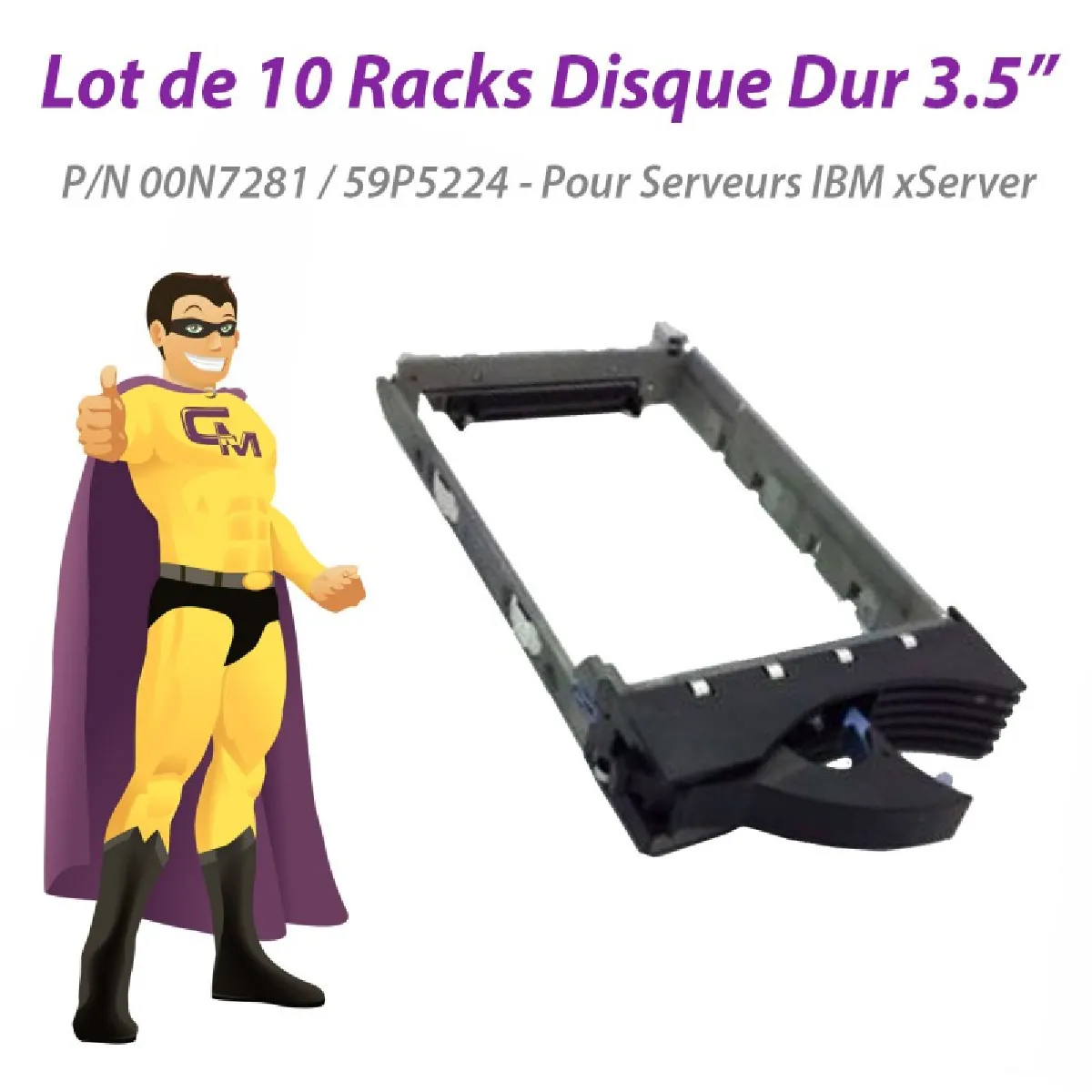 Ibm Rack amovible 3,5 pouces État correct - 68,50 € Ibm Rack amovible 3,5 pouces État correct IBM reconditionné disponible sur Rue du Commerce Seconde Vie