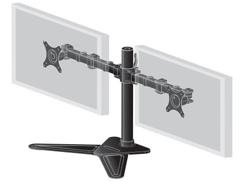 iiyama DS1002D-B1 30" Noir support d'écran plat pour bureau - Supports d'écrans plats pour bureau (10 kg, 25,4 cm (10"), 76,2 cm (30"), 100 x 100 mm, Réglage de la hauteur, Noir) État correct Iiyama reconditionné disponible sur Fnac