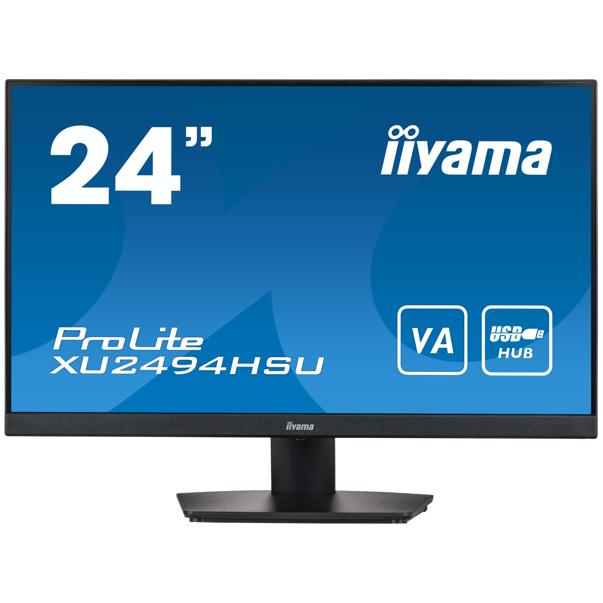 iiyama ProLite XU2494HSU-B2 écran plat de PC 60,5 cm (23.8 ) 1920 x 1080 pixels Full HD LED Noir - Très bon état Très bon état Iiyama reconditionné disponible sur Pixmania