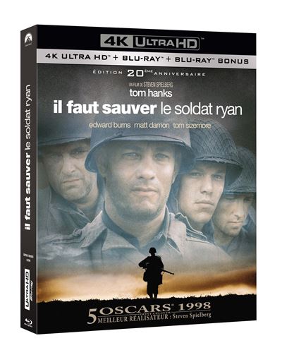 Il faut sauver le soldat Ryan Blu-ray 4K Ultra HD État correct - 46,70 € Il faut sauver le soldat Ryan Blu-ray 4K Ultra HD État correct reconditionné disponible sur Fnac