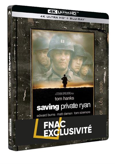 Il faut sauver le soldat Ryan Edition Limitée Edition Spéciale Fnac SteelBook® Blu-ray 4K Ultra HD État correct - 161,85 € Il faut sauver le soldat Ryan Edition Limitée Edition Spéciale Fnac SteelBook® Blu-ray 4K Ultra HD État correct reconditionné disponible sur Fnac
