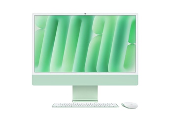 iMac 24" 2024 M4 4,4 Ghz 16 Go 256 Go SSD Vert Très bon état Apple reconditionné disponible sur Darty