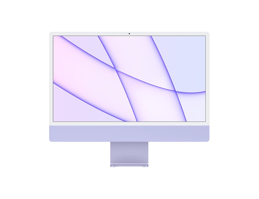 iMac 24 Apple M1 (2021) 3,2 Ghz 256 Go SSD 8 Go Apple GPU 8, Violet - QWERTY - Spanish - Excellent état Parfait état Apple reconditionné disponible sur Pixmania