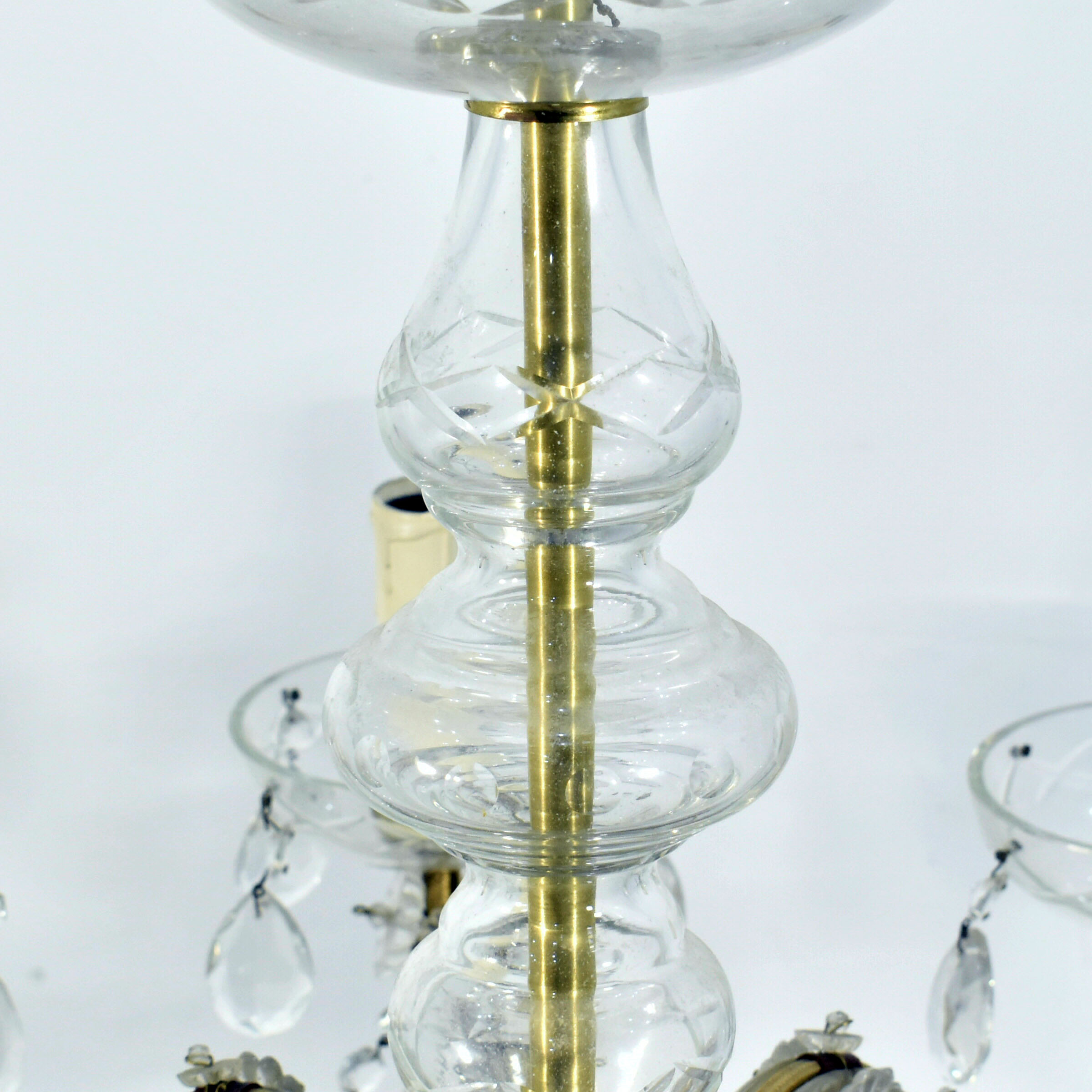 Voir photo 11 de Imposant Lustre de Luxe - Cristal de Bohême - Glassexport® Imposant Lustre de Luxe - Cristal de Bohême - Glassexport® Bon état reconditionné photo 11
