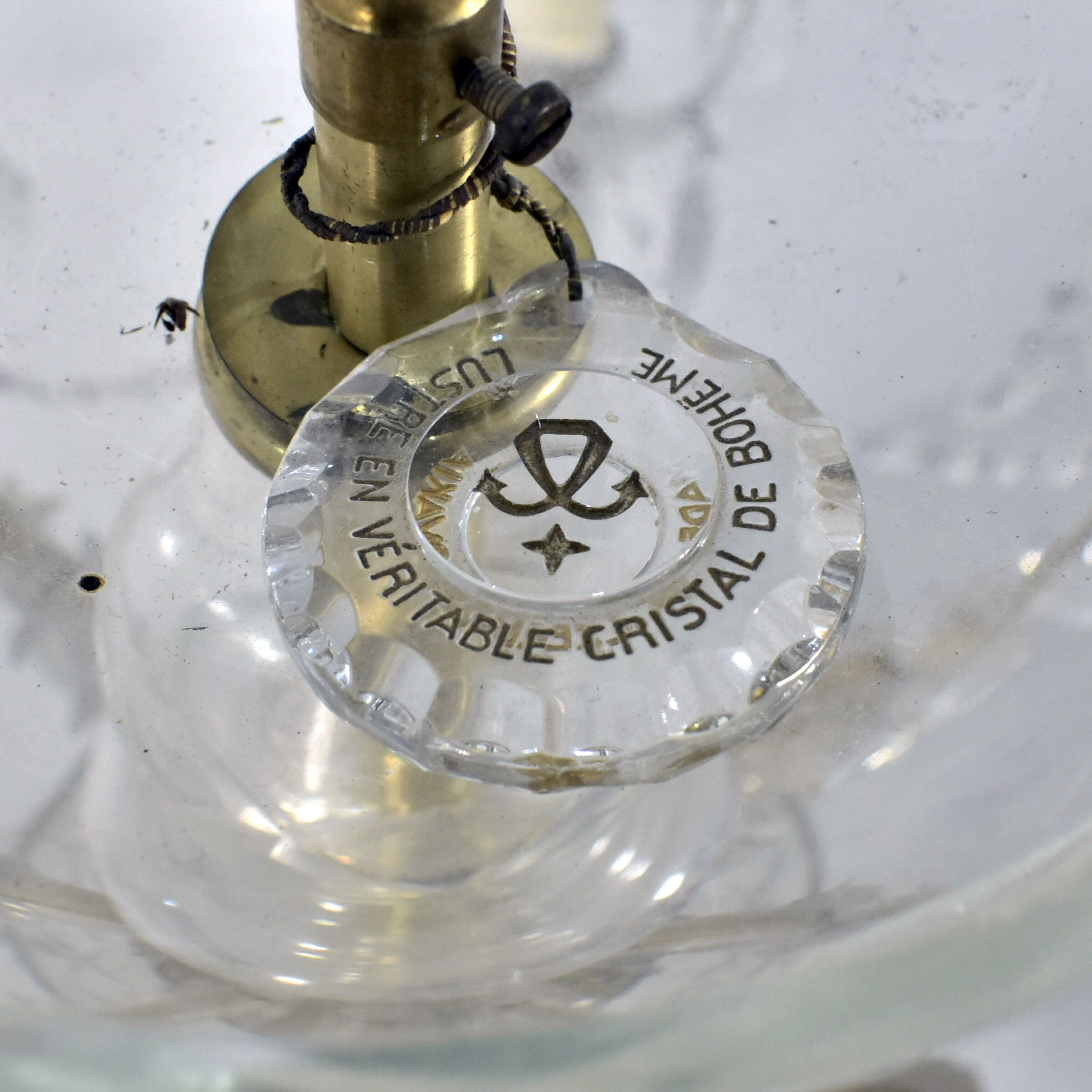 Voir photo 9 de Imposant Lustre de Luxe - Cristal de Bohême - Glassexport® Imposant Lustre de Luxe - Cristal de Bohême - Glassexport® Bon état reconditionné photo 9