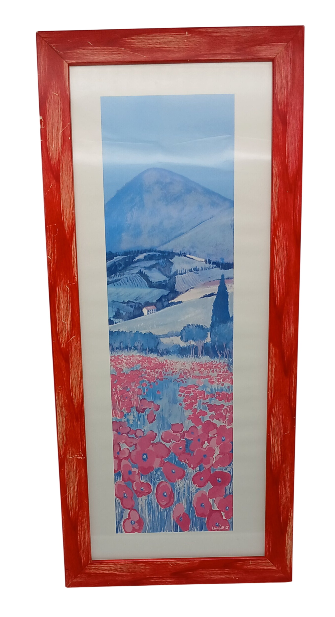 Acheter Impression encadrée par L. Davies - Champs de coquelicots-Paysage - 10,00 € Impression encadrée par L. Davies - Champs de coquelicots-Paysage reconditionné disponible sur Label Emmaüs