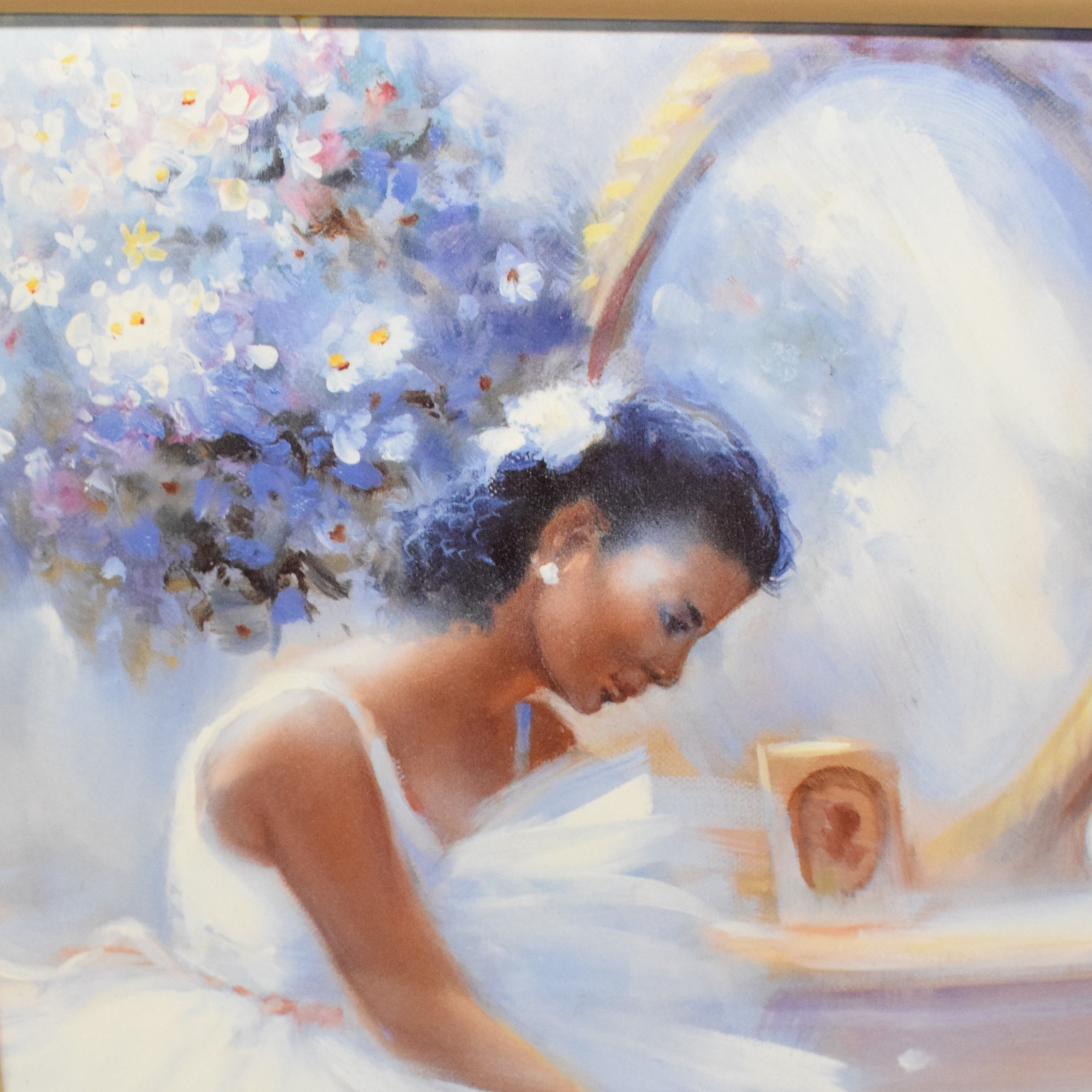 Voir photo 2 de Impression sur plaque plastique bombée encadrée représentant une ballerine devant son miroir Impression sur plaque plastique bombée encadrée représentant une ballerine devant son miroir reconditionné photo 2