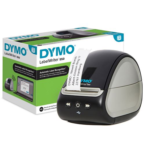 Imprimante d'étiquettes Dymo LabelWriter 550 Noir et Gris État correct Dymo reconditionné disponible sur Fnac