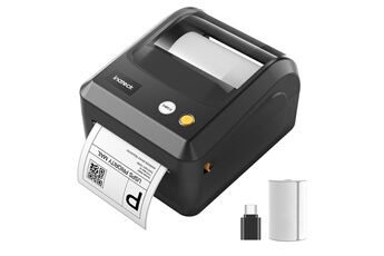 Imprimante d'étiquettes Thermiques Mobiles sans Fil 4 x 6 - pour Colis d'expédition, Compatible avec iOS, Android, Windows Bon état Inateck reconditionné disponible sur Darty