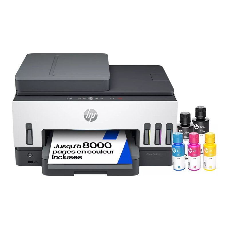 Acheter Imprimante Hp Smart Tank 7606 Multifonction + Fax À Reservoir Bon état - 398,97 € Imprimante Hp Smart Tank 7606 Multifonction + Fax À Reservoir Bon état reconditionné disponible sur Electro Depot