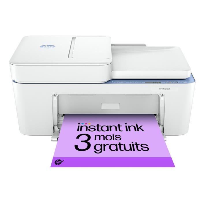 Imprimante tout-en-un HP Deskjet 4222e jet d'encre couleur Copie Scan - 3 mois d'Instant ink inclus avec HP+ - Excellent état Parfait état reconditionné disponible sur Pixmania