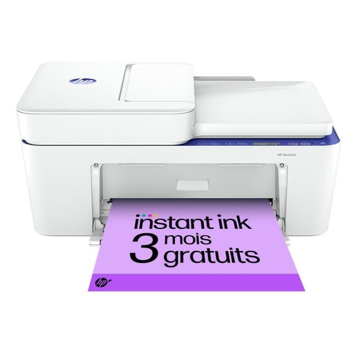 Imprimante tout-en-un HP Deskjet 4230e Jet d'encre couleur Copie Scan - 3 mois d'Instant ink inclus avec HP+ - Excellent état Comme neuf Hewlett-Packard reconditionné disponible sur Pixmania