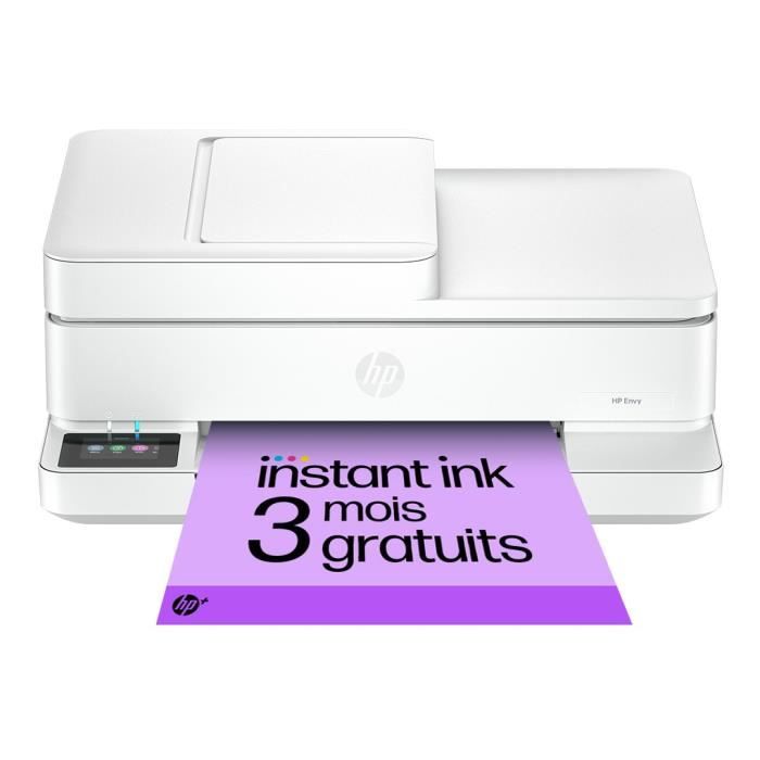 Imprimante tout-en-un HP Envy 6530e Jet d'encre couleur - Copie Scan - 3 mois d'Instant ink inclus avec HP+ - Excellent état Parfait état Hewlett-Packard reconditionné disponible sur Pixmania
