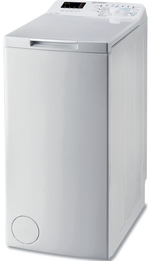 Indesit BTW S72200 FR/N - Machine à laver - largeur : 40 cm - profondeur : 60 cm - hauteur : 90 cm - chargement par le dessus - 42 litres - 7 kg - 1152 tours/min - blanc État correct Indesit reconditionné disponible sur Fnac