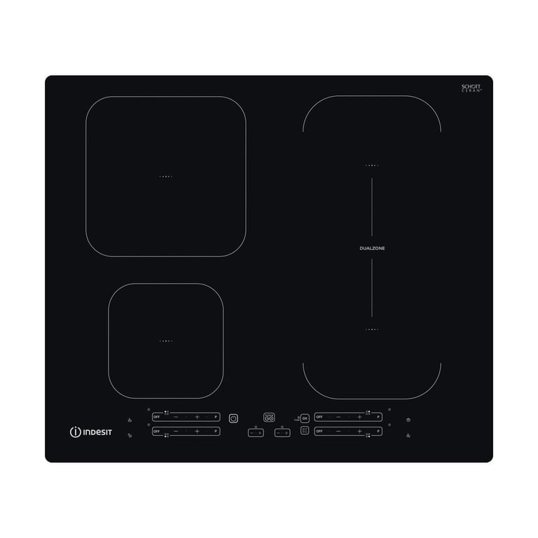 Indesit IB 65B60 NE Noir Encastrable 59 cm 4 Brûleur(s) - Excellent état Parfait état Indesit reconditionné disponible sur Pixmania
