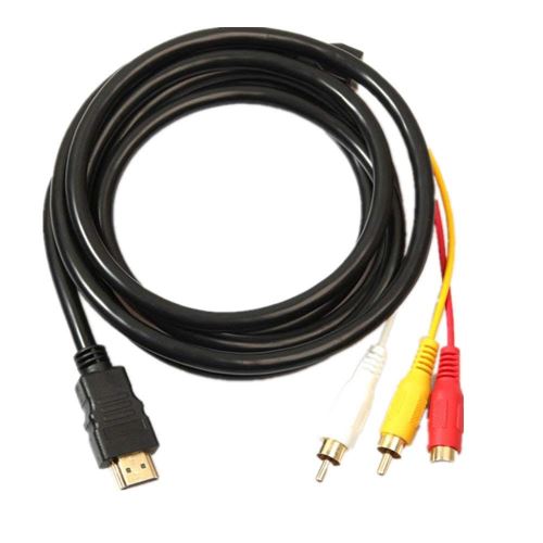 INECK® HDMI vers RCA câble 1.5 m HDMI mâle vers 3RCA vidéo audio AV Component câble adaptateur convertisseur pour HDTV DVD de PC et la plupart des projecteurs LCD État correct N/A reconditionné disponible sur Fnac