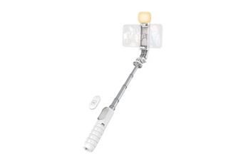 INFLUENCE PRO - Mini perche a selfie Bluetooth 2 en 1 avec eclairage LED - blanc Bon état N/A reconditionné disponible sur Darty