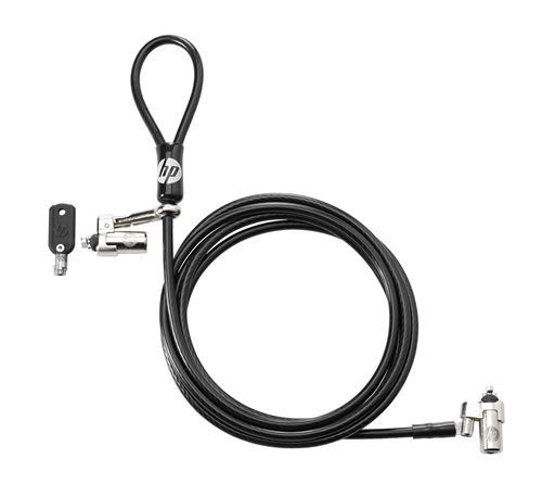 Informatique Ordinateur Portable HP Dual Head Keyed - Security cable lock - 2.13 m - for HP 245 G7, 340 G5; EliteDesk 705 G5; Mobile Thin Client mt45; ZBook 15 G6, 17 G6 État correct Hewlett-Packard reconditionné disponible sur Fnac