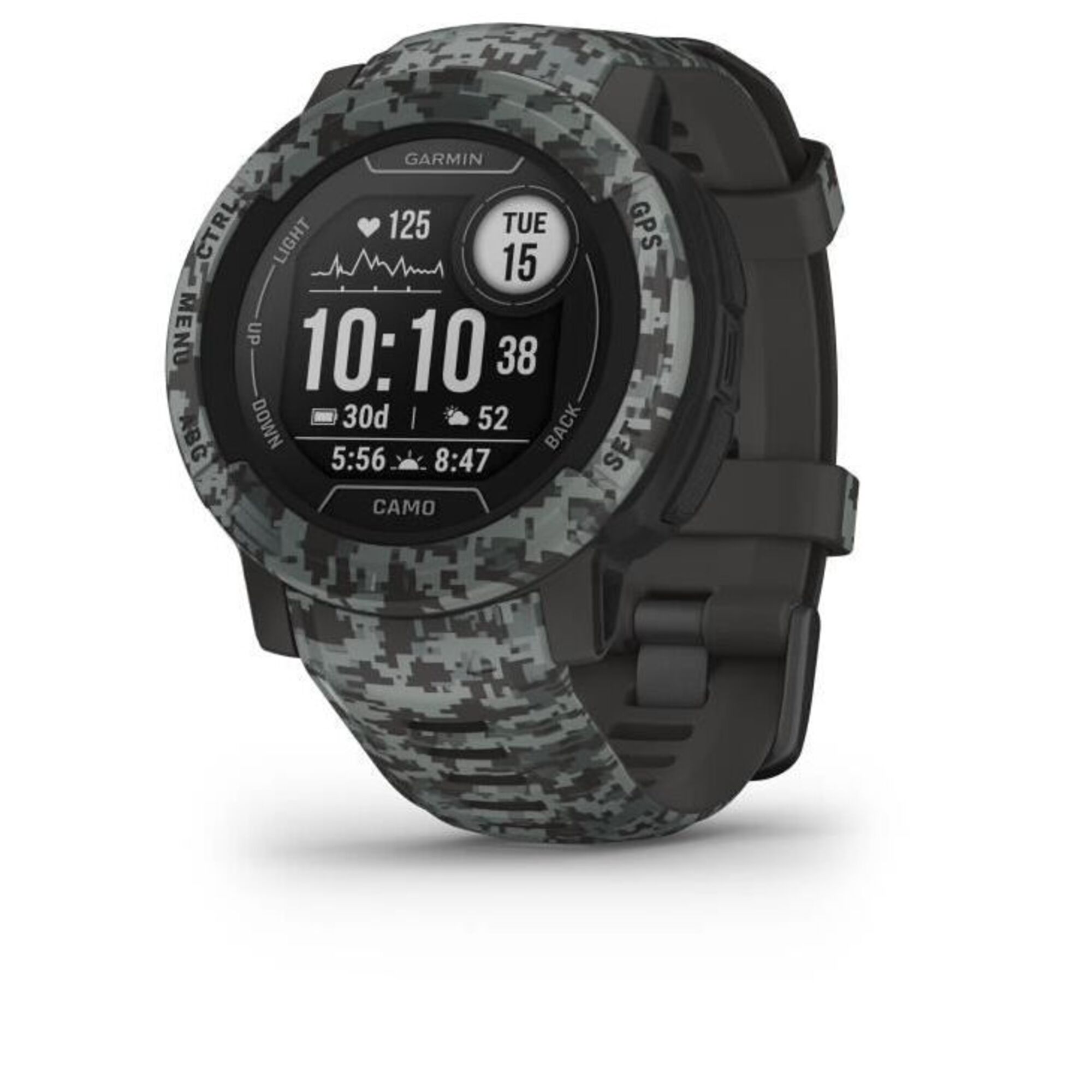 Instinct 2 Camo Edition 2,29 (0.9 ) Mip 45 Mm Graphite Gps (Satellite) - Très bon état Très bon état Garmin reconditionné disponible sur Pixmania