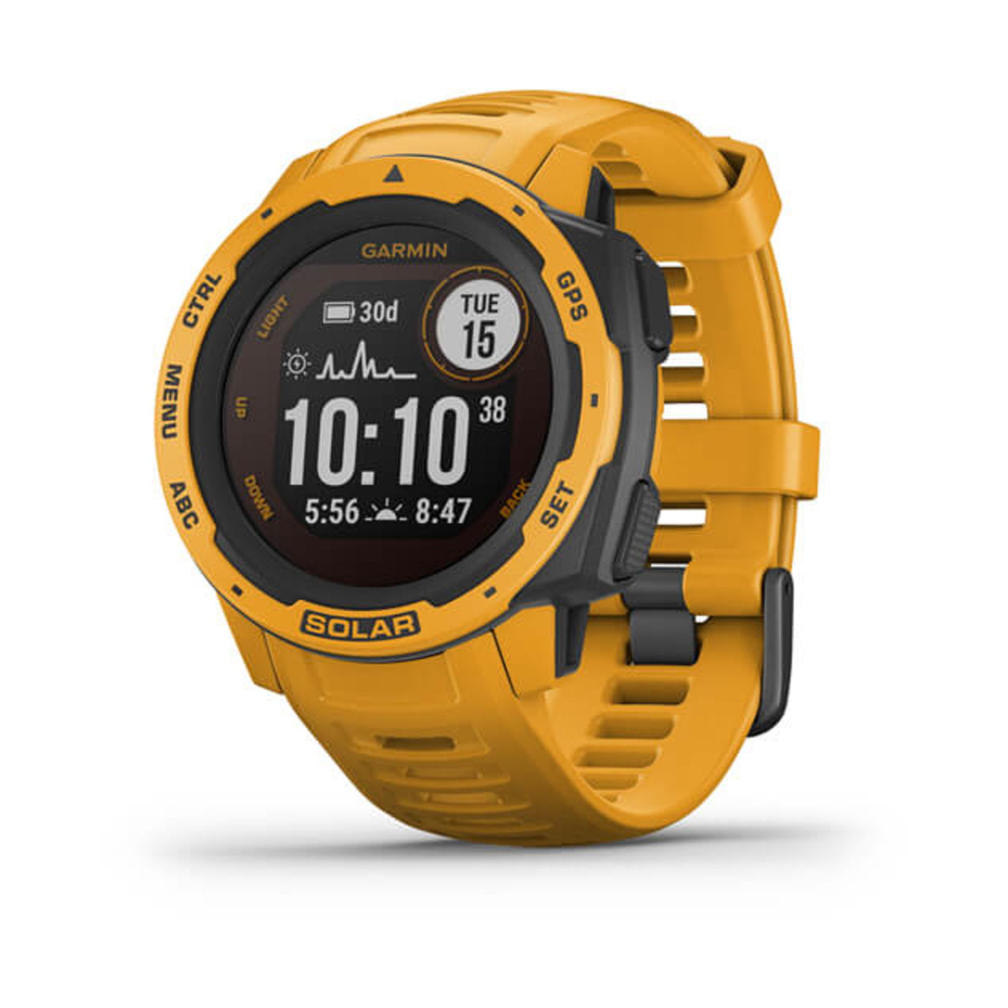 Instinct Solar montre connectée, sunburst - Bon état Bon état Garmin reconditionné disponible sur Pixmania