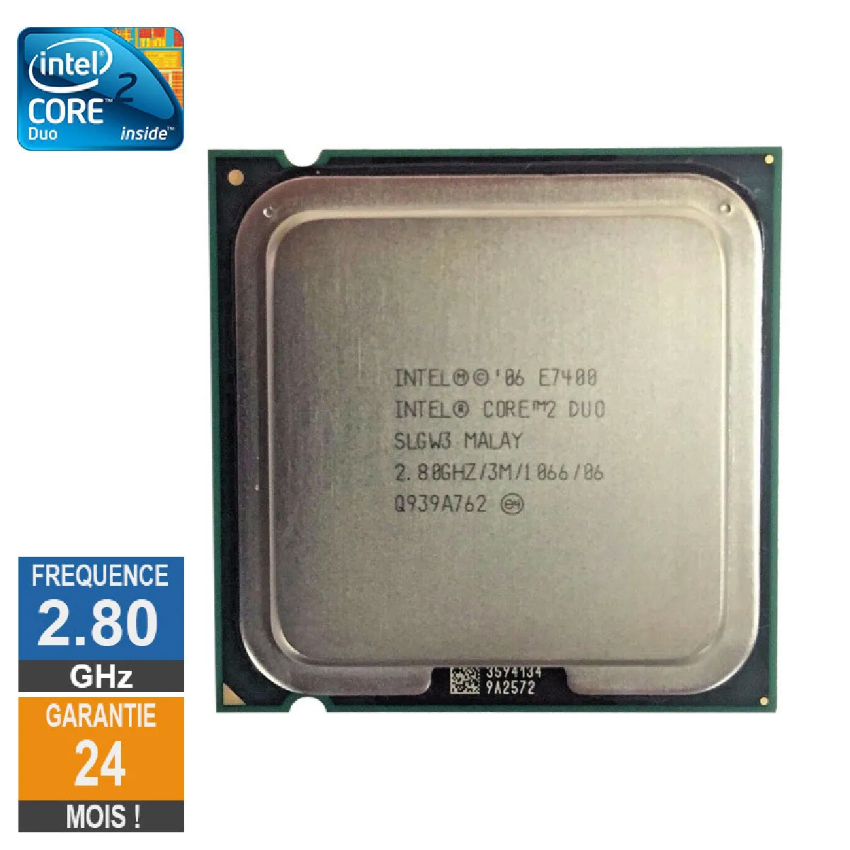 Acheter Intel E7400 2.80GHz Reconditionné - 10,49 € | Dero Intel E7400 2.80GHz Reconditionné Intel reconditionné disponible sur Rue du Commerce Seconde Vie | Dero