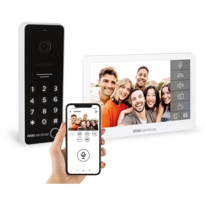 Interphone vidéo connecté avec clavier a code - SCS SENTINEL - CodeVisio Wi-Fi - 6 mélodies - Excellent état Parfait état SCS Sentinel reconditionné disponible sur Pixmania