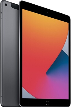 iPad 10,2'' 128 Go Gris Sidéral Wi-Fi Cellular 8ème génération 2020 Très bon état Apple reconditionné disponible sur Darty