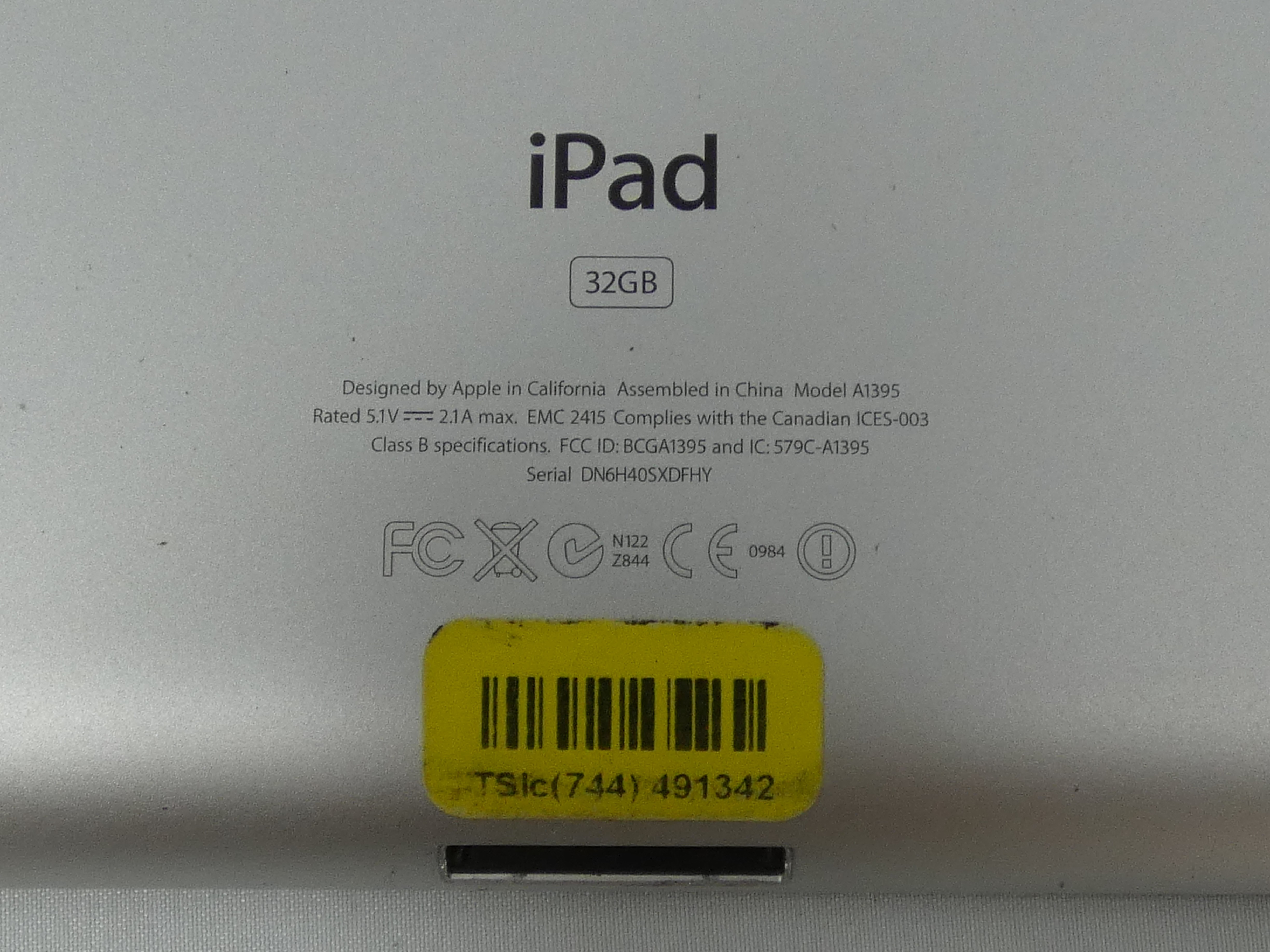 Voir photo 8 de IPad 2 32 GB Wi-Fi modèle A1395 de chez APPLE IPad 2 32 GB Wi-Fi modèle A1395 de chez APPLE Très bon état reconditionné photo 8