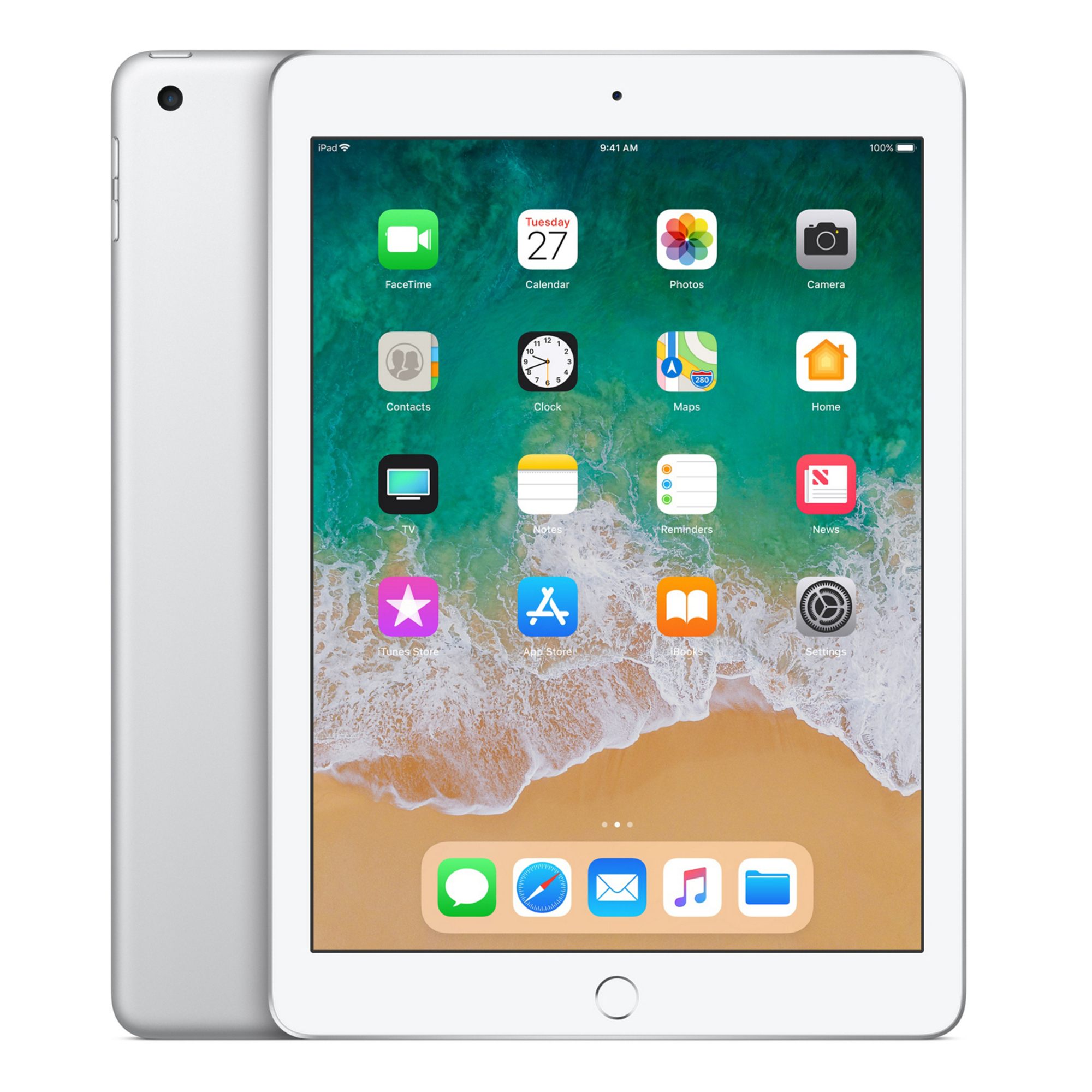 iPad 6 32 Go 24,6 cm (9.7 ) Wi-Fi 5 (802.11ac) iOS 11 Reconditionné Argent - Bon état Bon état Apple reconditionné disponible sur Pixmania