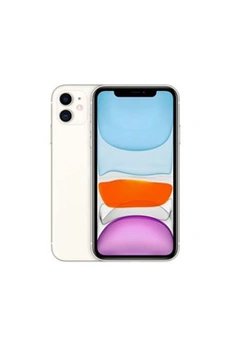 iPhone 11 128 Go 6.1" Blanc - Reconditionné État correct Apple reconditionné disponible sur Darty