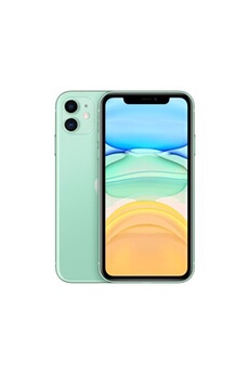 iPhone 11 - 4G smartphone - double SIM / Mémoire interne 64 Go - Ecran LCD - 6.1"" - 1792 x 828 pixels - 2x caméras arrière 12 MP, 12 MP - front Bon état Apple reconditionné disponible sur Darty