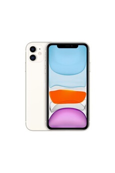 iPhone 11 - 4G smartphone - double SIM / Mémoire interne 64 Go - Ecran LCD - 6.1"" - 1792 x 828 pixels - 2x caméras arrière 12 MP, 12 MP - front Très bon état Apple reconditionné disponible sur Darty