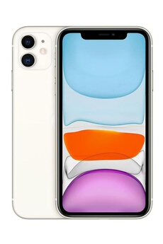 iPhone 11 6,1" 64 Go Blanc Reconditionné avec BATTERIE NEUVE Bon état reconditionné disponible sur Darty