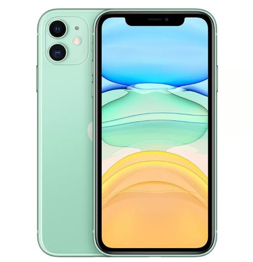 iPhone 11 6,1" 64 Go Vert Reconditionné avec BATTERIE NEUVE État correct N/A reconditionné disponible sur Fnac