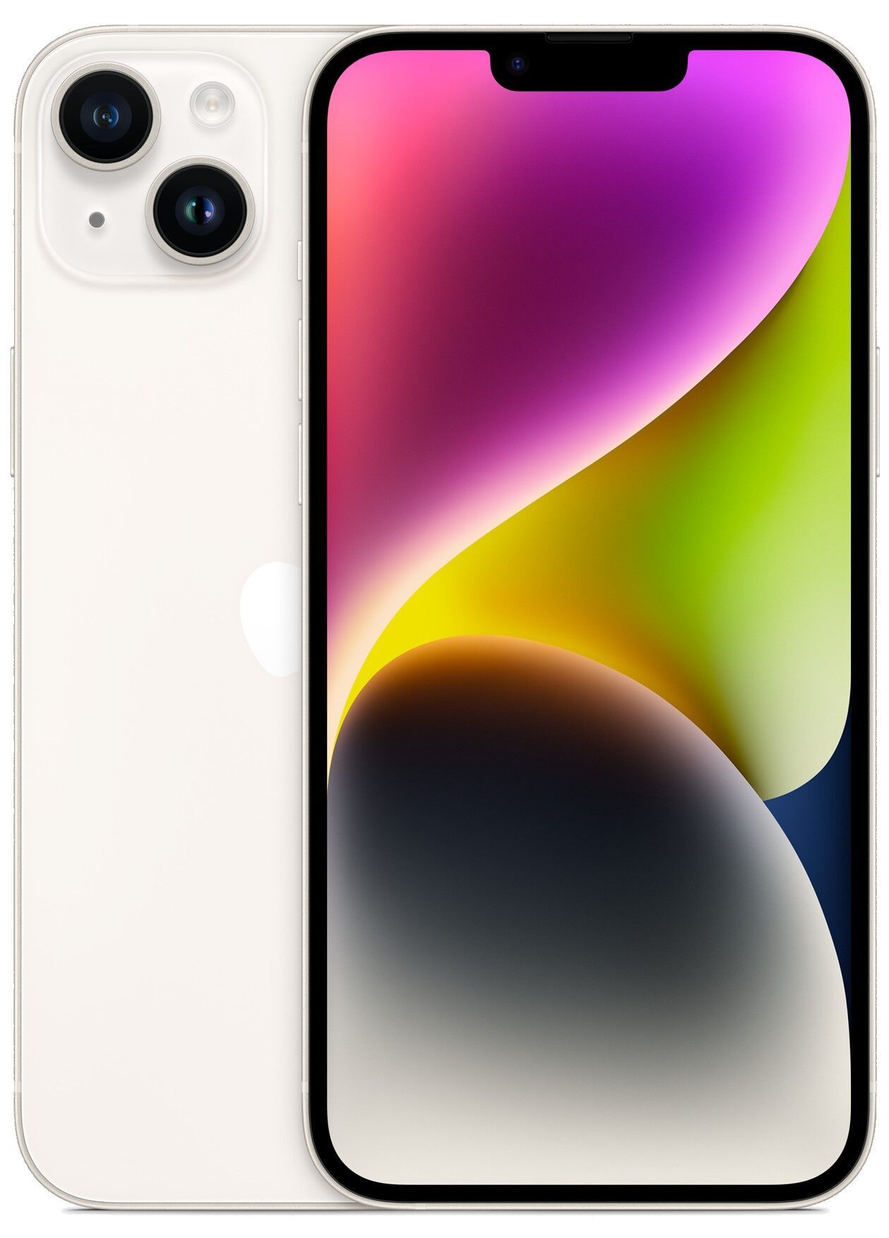 iPhone 14 Plus 512 GB Dual-SIM (eSIM, Nano-SIM) Lumière stellaire Parfait état Apple reconditionné disponible sur Refurbed | Dero