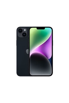 iPhone 14 Plus 6.7" 5G Double SIM 128 Go Noir minuit Bon état Apple reconditionné disponible sur Darty