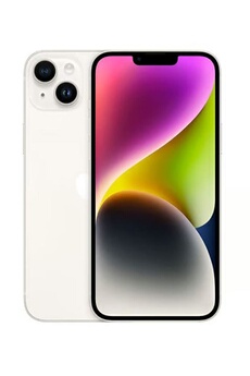 iPhone 14 Plus Double SIM 6,7 128 Go blanc Reconditionnné avec Batterie neuve Très bon état Apple reconditionné disponible sur Darty