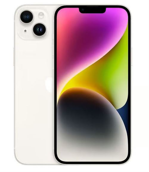 iPhone 14 Plus Double SIM 6,7 128 Go blanc Reconditionnné avec Batterie neuve État correct N/A reconditionné disponible sur Fnac