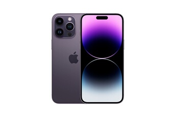 iPhone 14 Pro Max - 5G smartphone - double SIM / Mémoire interne 256 Go - écran OLED - 6.7" - 2796 x 1290 pixels (120 Hz) - 3 x caméras arrière 48 MP, État correct Apple reconditionné disponible sur Darty