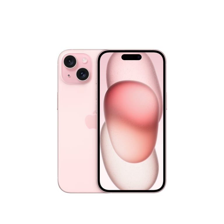 iPhone 15 (5G) 256 Go, Rose, Débloqué - Bon état Bon état Apple reconditionné disponible sur Pixmania