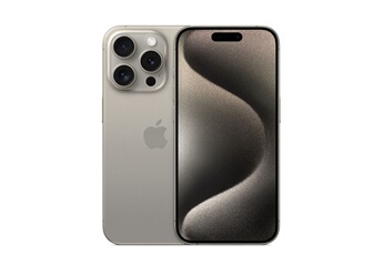 iPhone 15 Pro 128 Go titane naturel Reconditionné avec Batterie Neuve Bon état Apple reconditionné disponible sur Darty