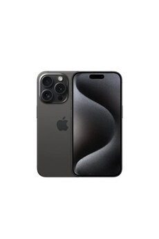 iPhone 15 Pro 256 Go titane noir Reconditionné avec Batterie Neuve Très bon état Apple reconditionné disponible sur Darty